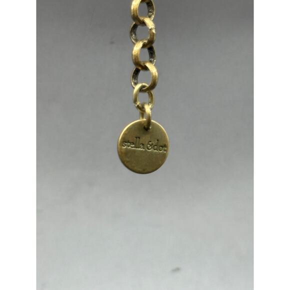 Stella & Dot Pearl Bib Necklace in Gold Tone Metal - Picture 6 of 7